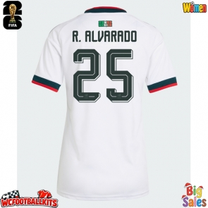 Mexico Roberto Alvarado #25 Replica Away Stadium Shirt for Women World Cup 2026 Short Sleeve